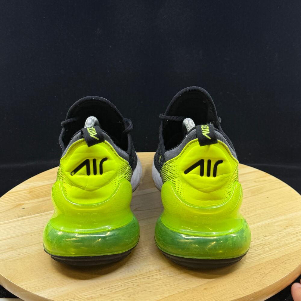 Nike Air Max 270 Anthracite Gray/ Green Mens Size 10 Athletic Shoes - Picture 7 of 8